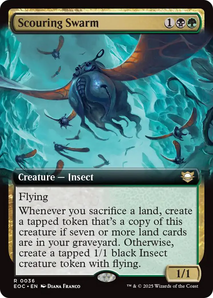 Scouring Swarm [36] [Extended Art] [Edge of Eternities: Commander] [Non-Foil]