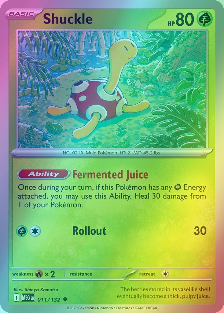 Shuckle - 011/132 - Uncommon [me01-011] [Reverse Holo]