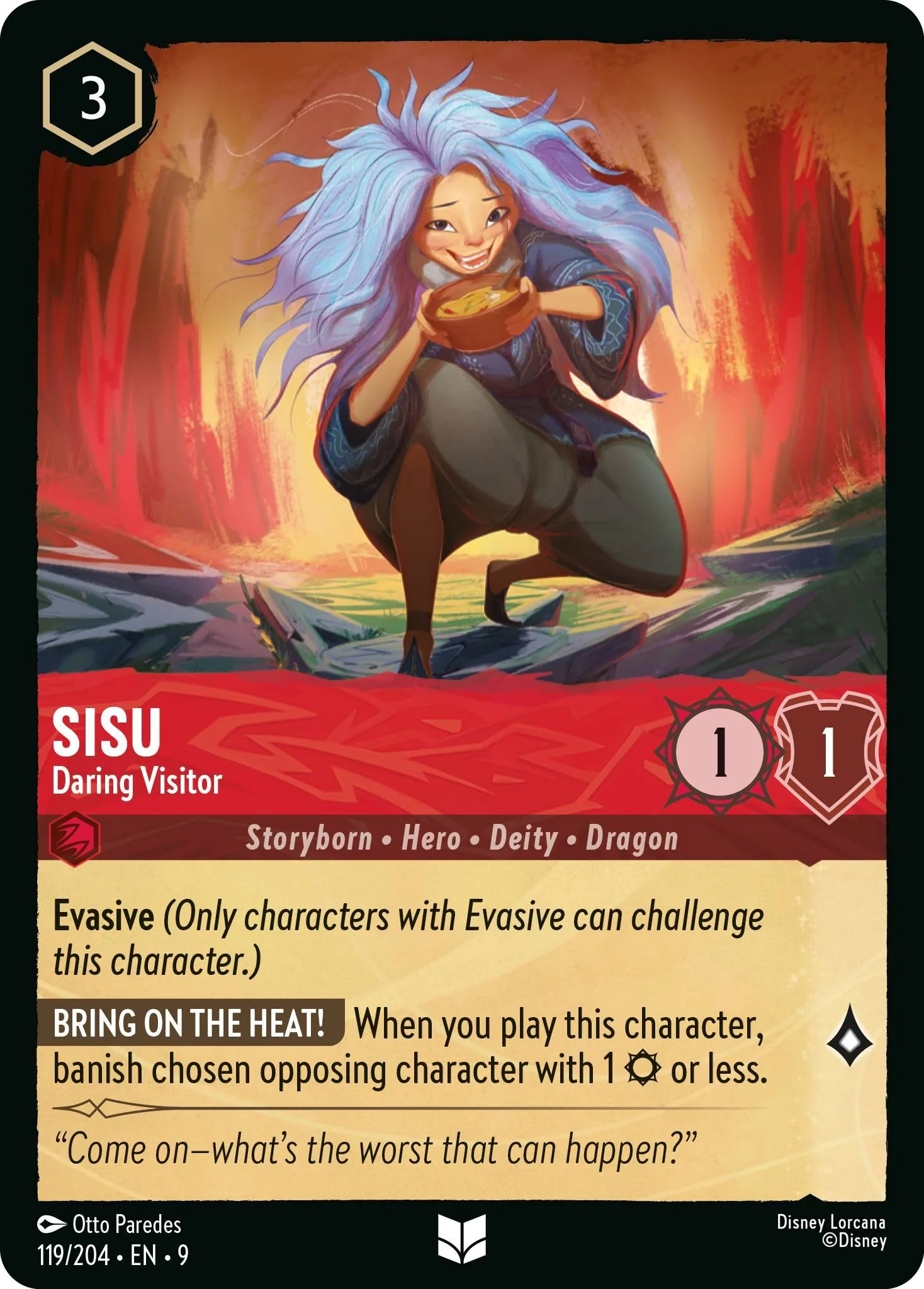 Sisu - Daring Visitor - 119/204 [Fabled] [Non-Foil]