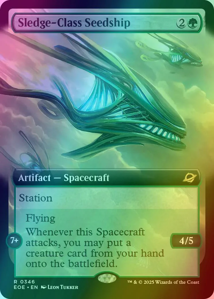 Sledge-Class Seedship [346] [Extended Art] [Edge of Eternities] [Foil]