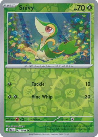Snivy - 001/086 - Common [sv105b-001] [Reverse Holo]