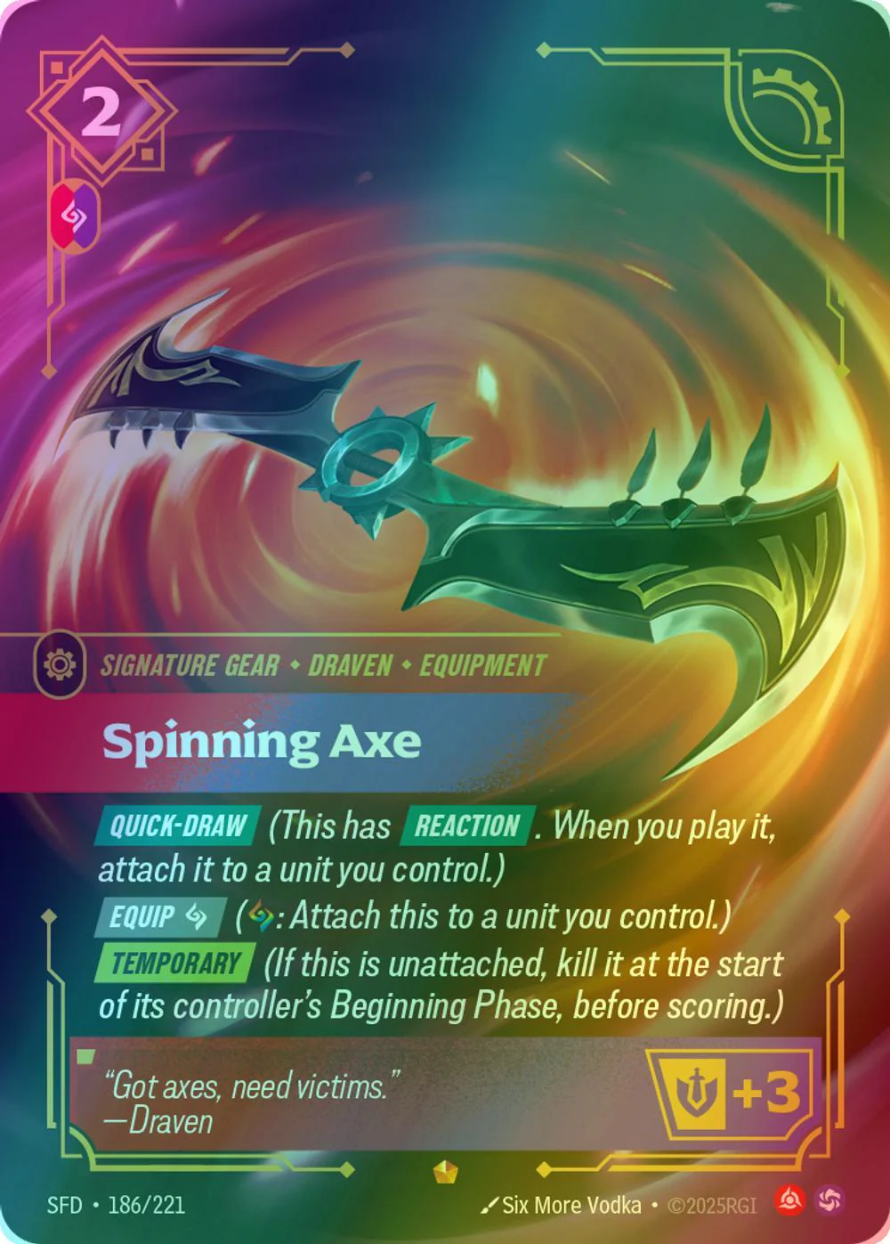 Spinning Axe - 186/221 [Spiritforged] [Foil]