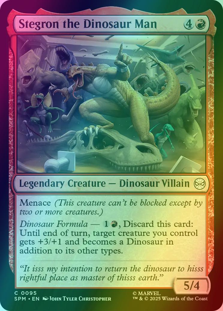 Stegron the Dinosaur Man [95] [Marvel's Spider-Man] [Foil]