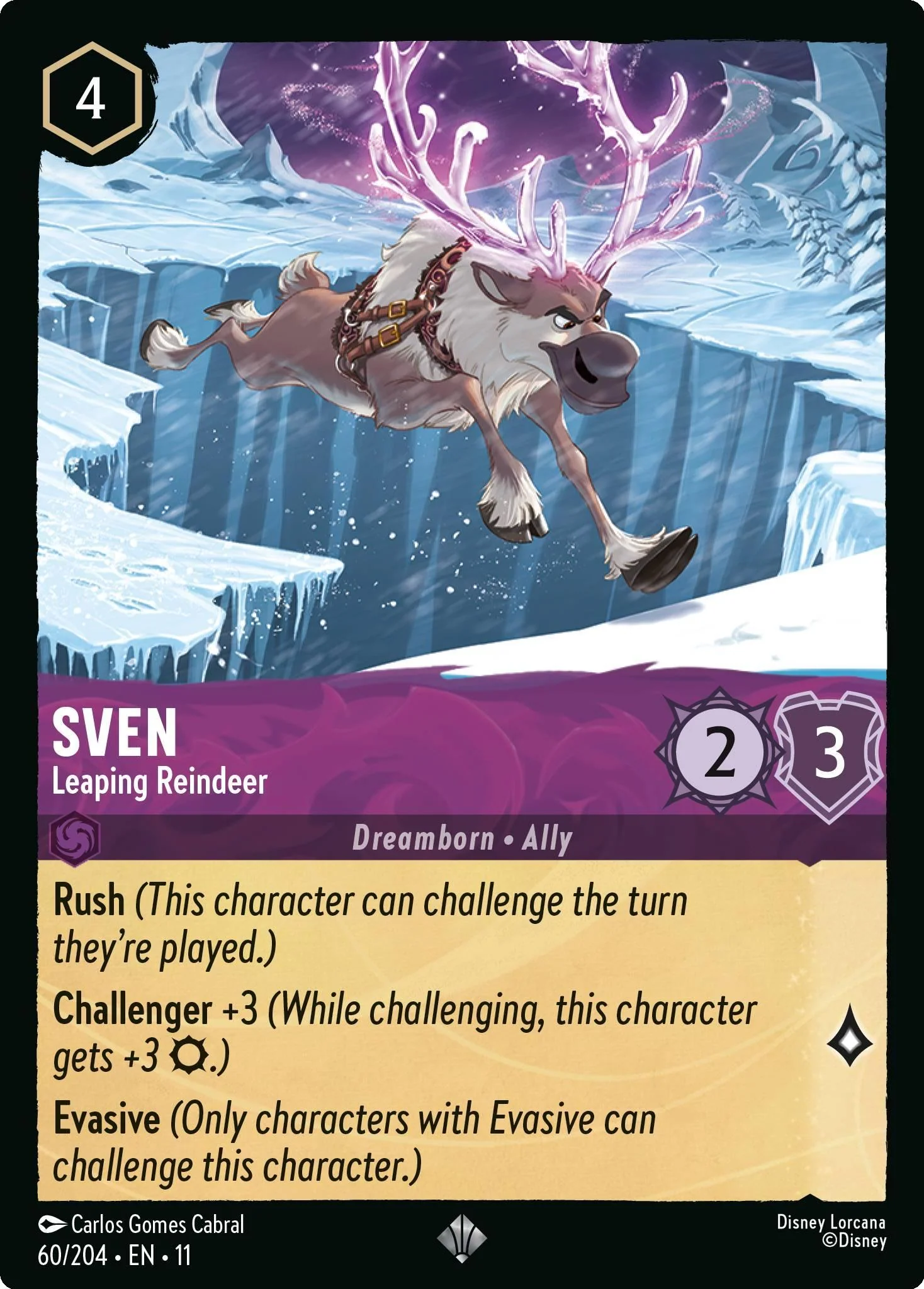 Sven - Leaping Reindeer - 60/204 [Winterspell] [Non-Foil]