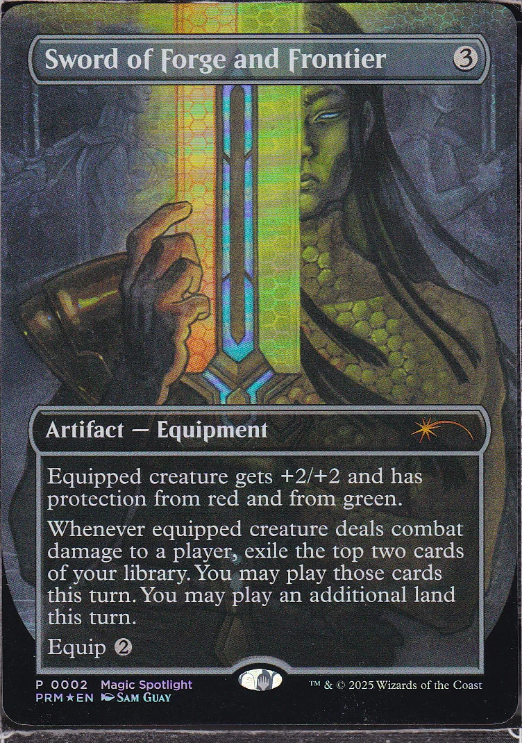 Sword of Forge and Frontier - Borderless - Foil - Scan 12532