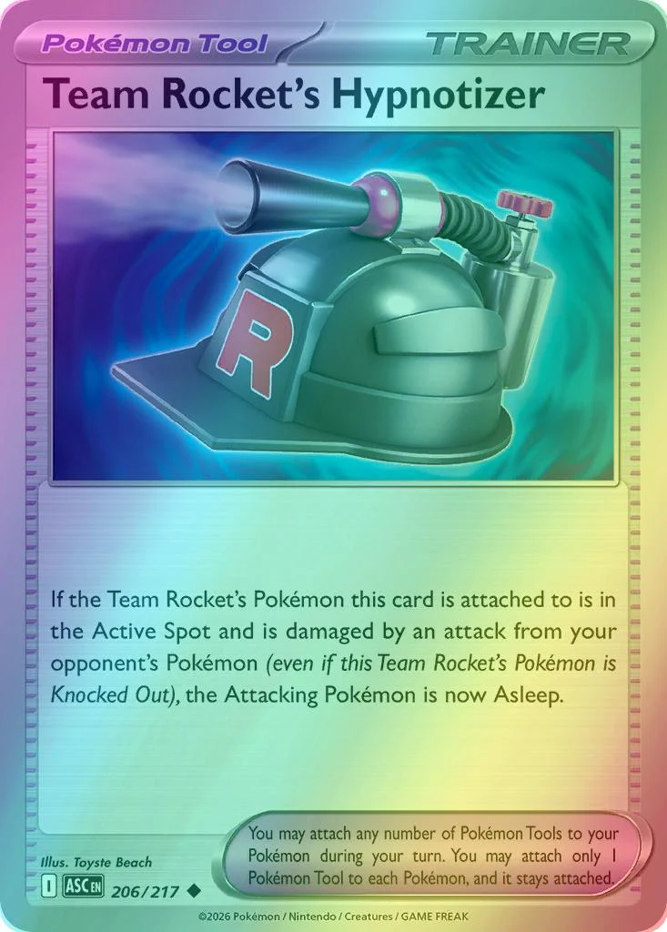 Team Rocket's Hypnotizer - 206/217 - Uncommon [me025-206] [Reverse Holo]