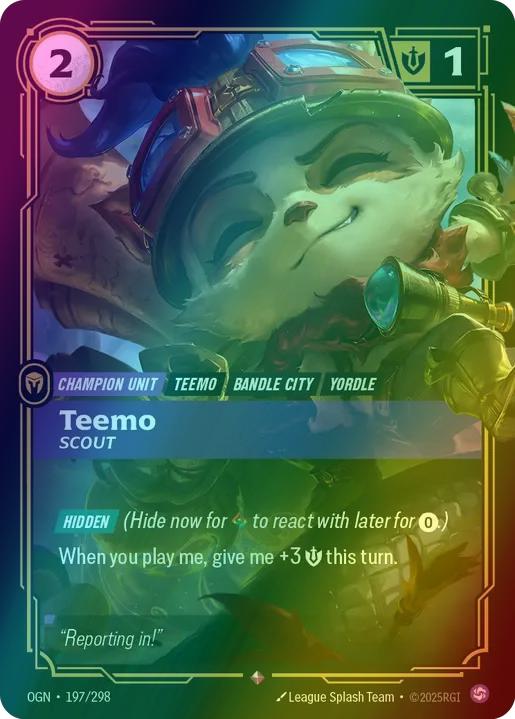 Teemo - Scout - 197/298 [Origins] [Foil]