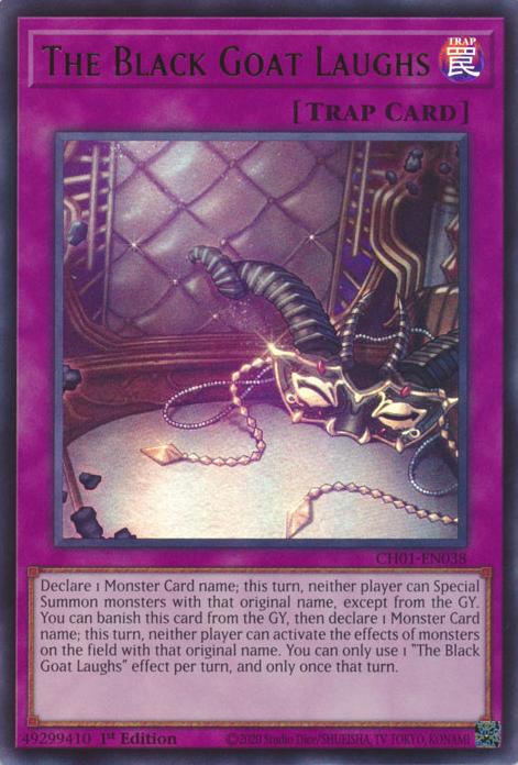 The Black Goat Laughs - CH01-EN038 - Ultra Rare - 1st Edition