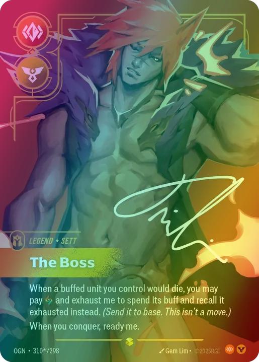 The Boss (Sett) (Signature) - 310*/298 [Origins] [Foil]