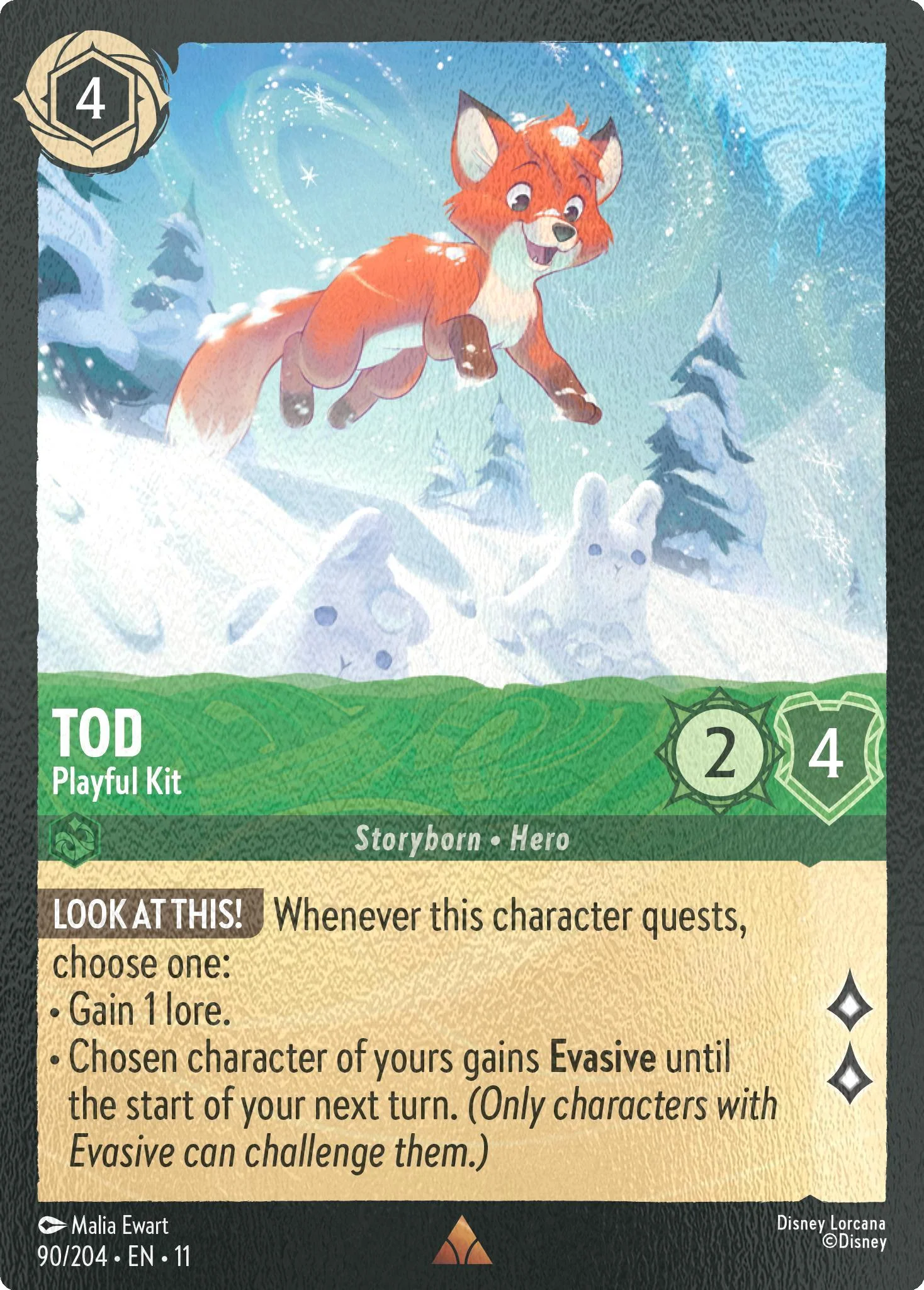 Tod - Playful Kit - 90/204 [Winterspell] [Cold Foil]