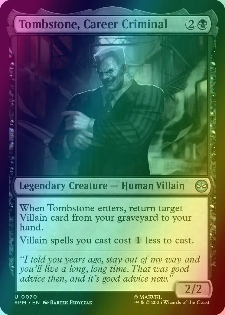 Tombstone, Career Criminal [70] [Marvel's Spider-Man] [Foil]