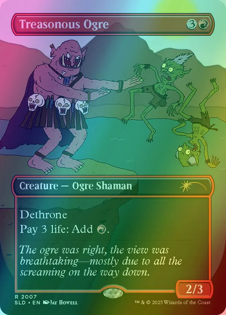 Treasonous Ogre [2007] [Borderless] [Jay Howell] [Secret Lair Drop] [Foil]