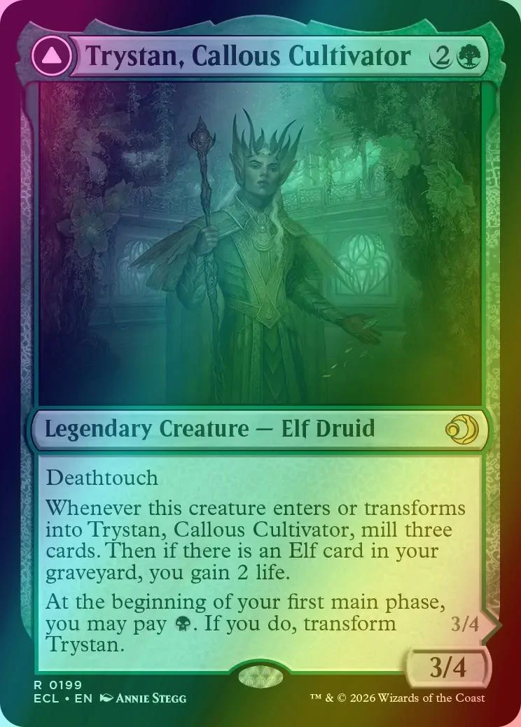 Trystan, Callous Cultivator // Trystan, Penitent Culler [199] [Lorwyn Eclipsed] [Foil]