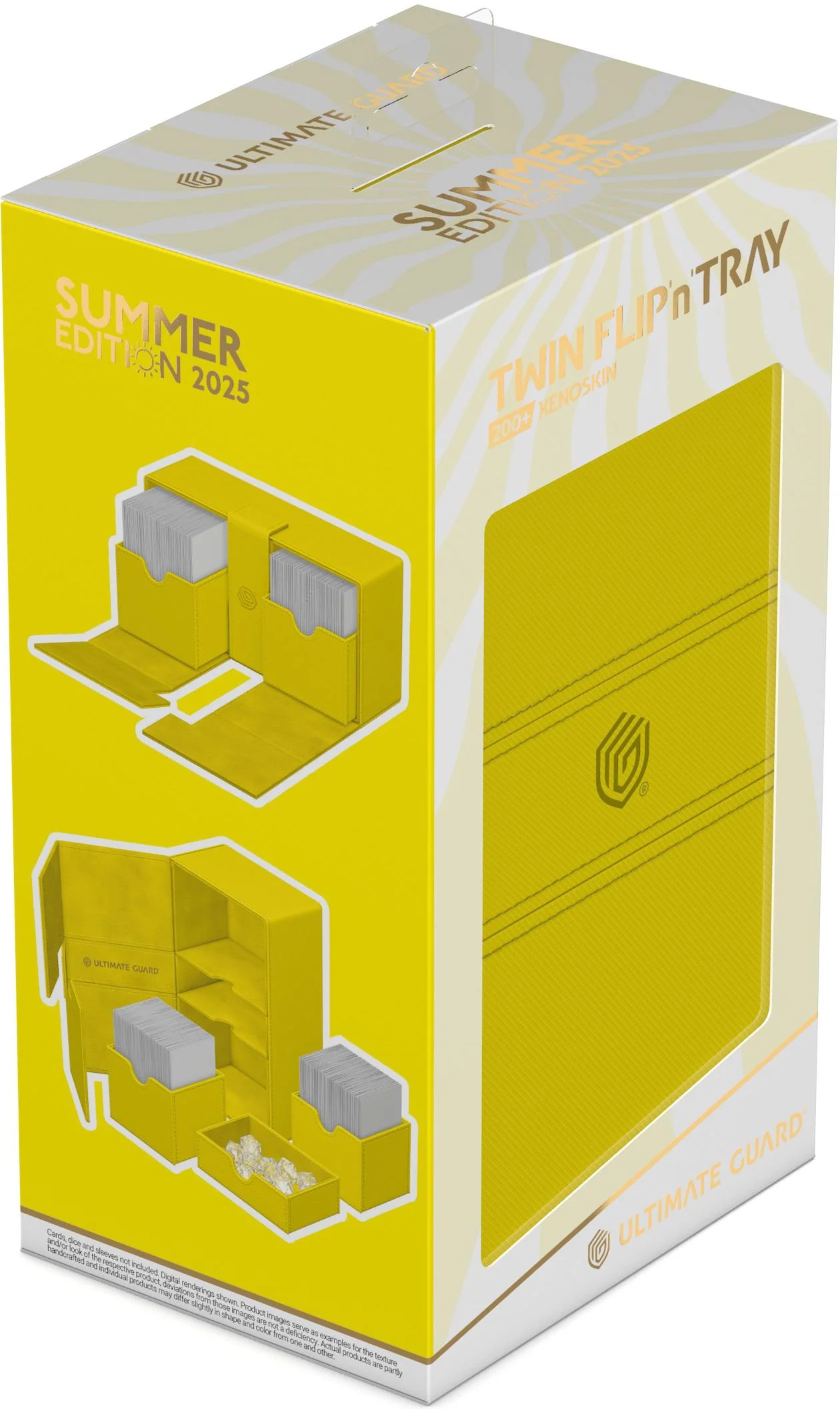 Ultimate Guard Twin Flip'n'Tray Xenoskin Deck Case - 200+ - Summer Edition 2025 - Dandelion