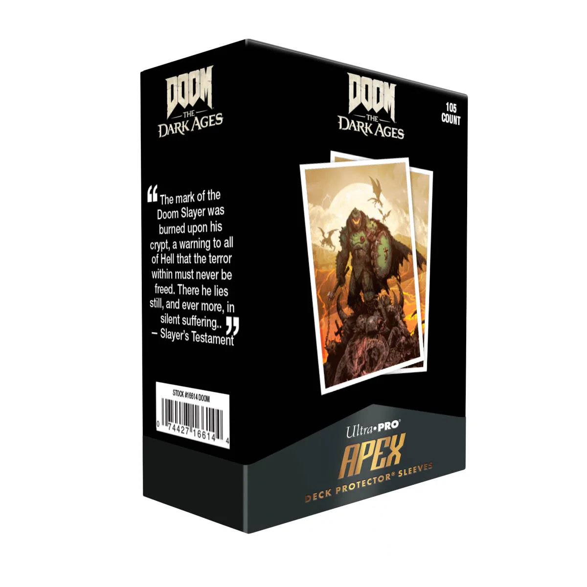 Ultra Pro Apex Deck Protector Sleeves - Standard Size - 105ct - DOOM 2