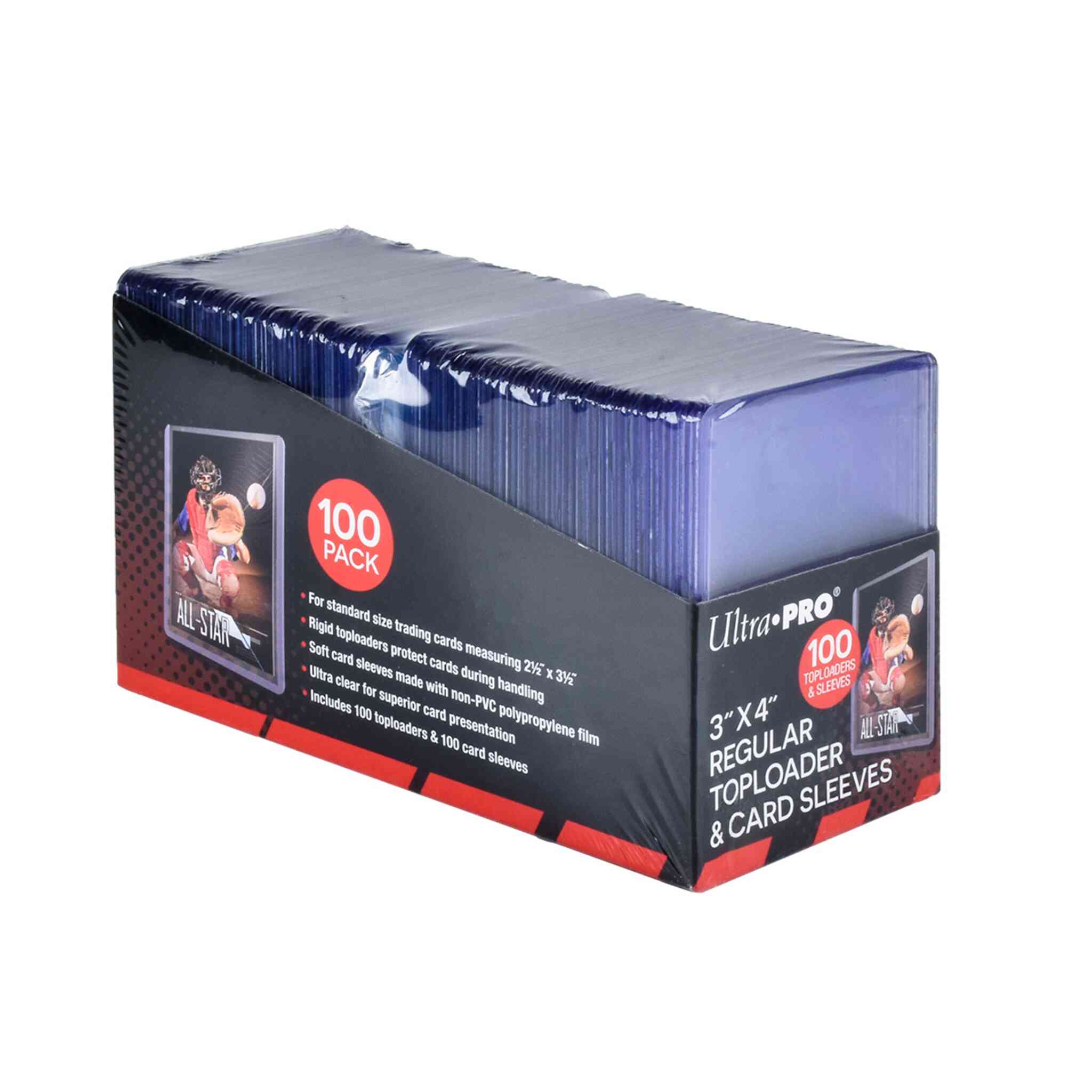 Ultra Pro Toploaders with Sleeves - 35pt - 100ct