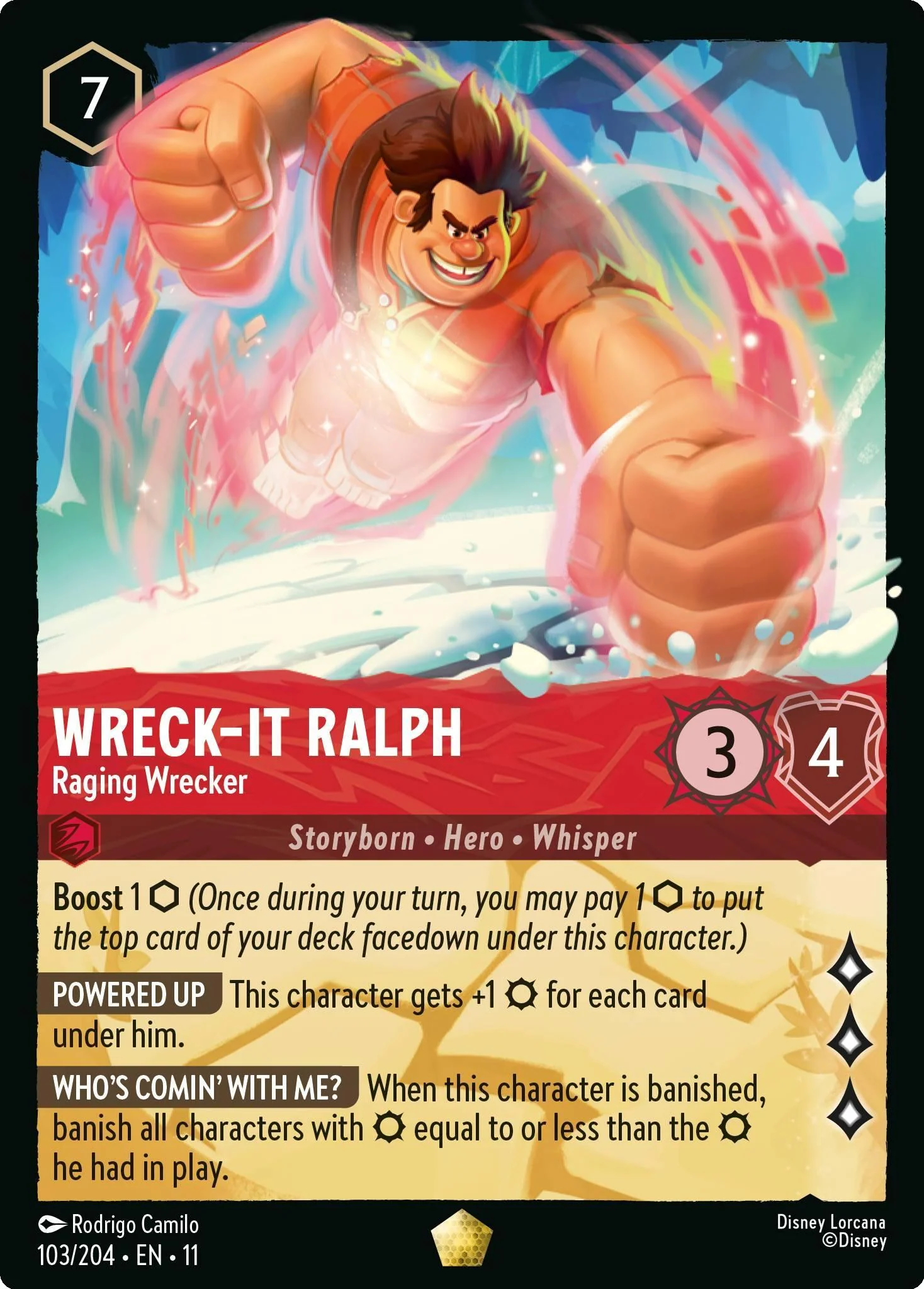 Wreck-It Ralph - Raging Wrecker - 103/204 [Winterspell] [Non-Foil]
