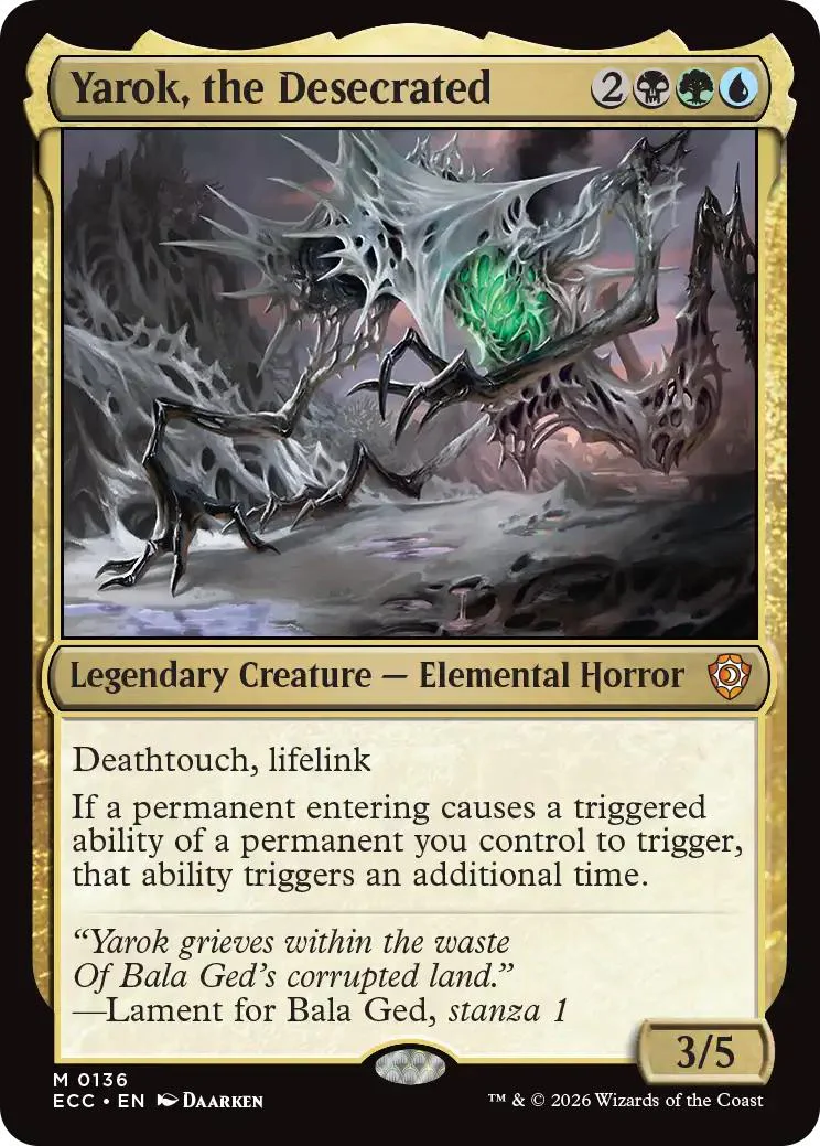 Yarok, the Desecrated [136] [Lorwyn Eclipsed: Commander] [Non-Foil]