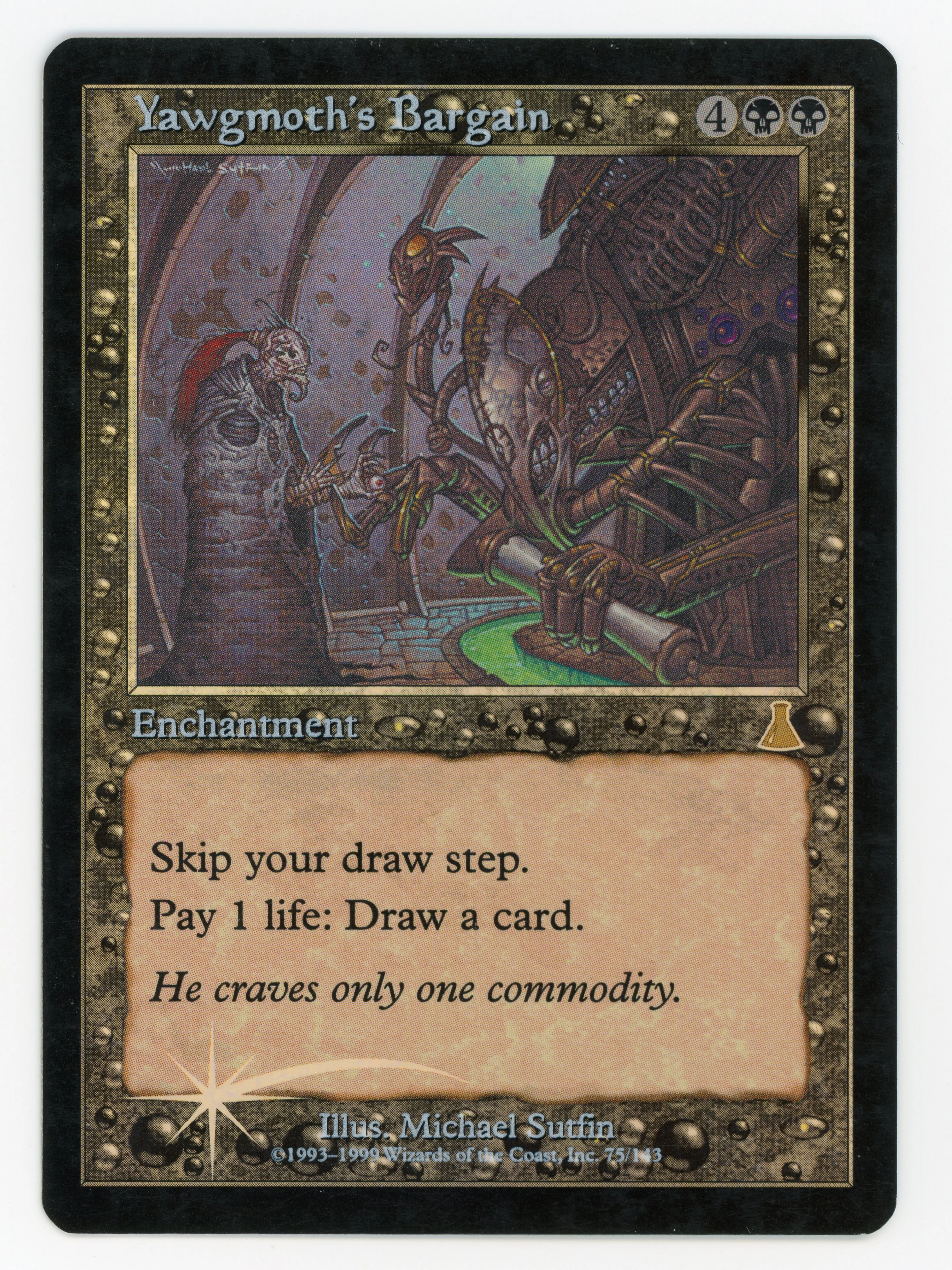 Yawgmoth's Bargain - Foil - Scan 13554