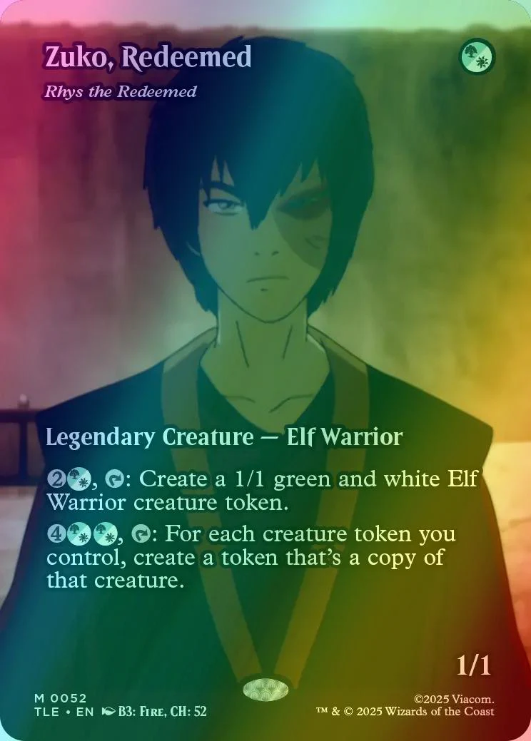 Zuko, Redeemed - Rhys the Redeemed [52] [Borderless] [Source Material] [Avatar: The Last Airbender Eternal] [Foil]
