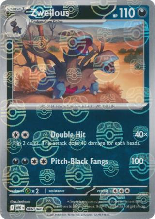 Zweilous - Master Ball Pattern - 066/086 - Common [sv105w-066] [Reverse Holo]